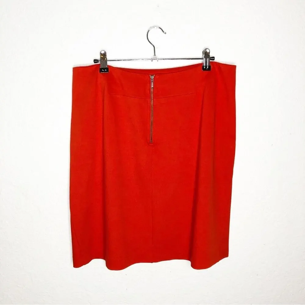 Cabi Fiery bright red skirt size 10 #3219